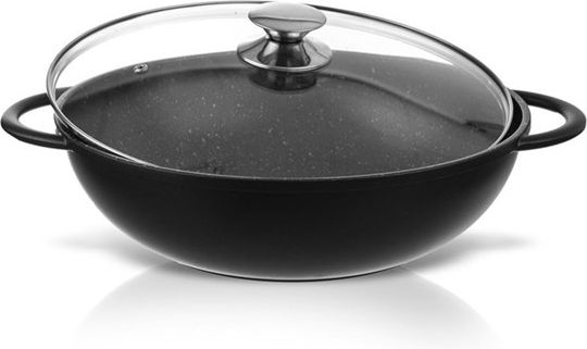 Orion Grande Wok With Lid made of Aluminum with Stone Coating 26cm