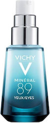 Vichy Mineral 89 24ωρη Κρέμα Ματιών με Υαλουρονικό Οξύ για Ενυδάτωση, Μαύρους Κύκλους & Σακούλες 15ml
