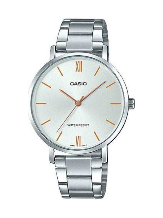 Casio Watch Battery with Silver Metal Bracelet