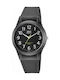 Q&Q Men's Watch 38mm Battery with Black Rubber Strap