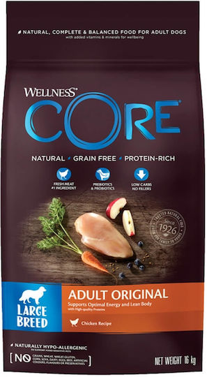Wellness Wellness Core Large Breed Original 10kg Dry Food Grain-Free for Adult Large Breed Dogs with Turkey and Chicken