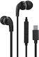 XSound USB-C Earbuds Freihändig Kopfhörer mit Stecker USB-C Schwarz