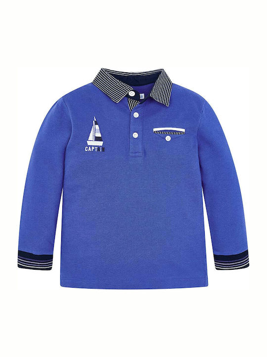 Mayoral Kinderpolo Langarm Blau