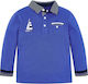 Mayoral Kids Polo Long Sleeve Blue