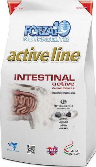 Forza10 Active Line Intestinal 10kg Ξηρά Τροφή Σκύλων Διαίτης με Ρύζι και Ψάρια