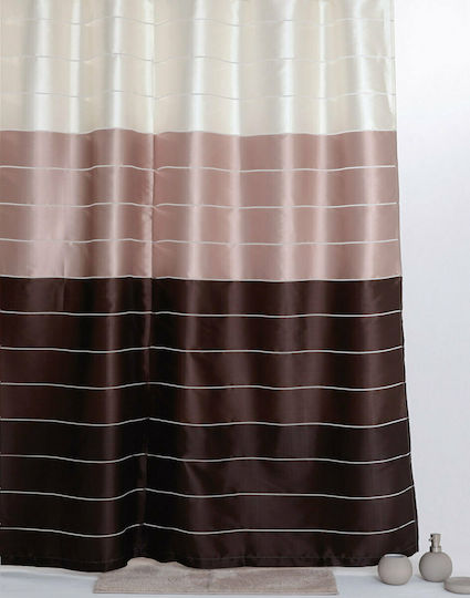 Import Hellas Multi Perdea de Baie Țesătură 180x200cm Maro-roz 4666