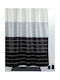 Import Hellas Multi Fabric Shower Curtain 180x200 Black-Grey