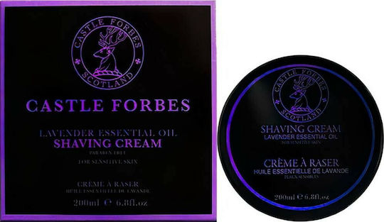 Castle Forbes Cremă De Ras Cu Ulei Esențial De Lavandă 200ml