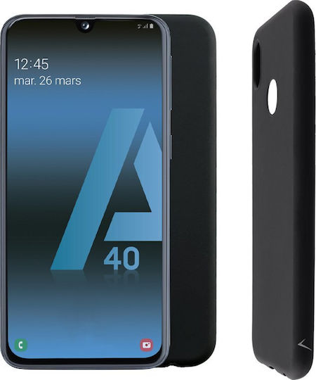 Volte-Tel Silicon Tpu Back Cover Silicon Negru (Galaxy A40)
