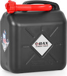 Bax Fuel Plastic Can with Extension Tube 10lt Black