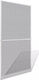 vidaXL Σίτα Πόρτας Σταθερή Λευκή από Fiberglass 215x100cm 141563