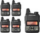 Baofeng BF-T1 UHF/VHF Wireless Transceiver Black 4pcs