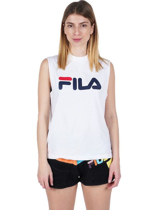 FILA Helena Women's Cotton Blouse Sleeveless White