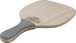 Amila Smash Beach Racket Beige 450gr with Straight Handle Gray