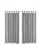 vidaXL Perdea cu Bretele Microsatin Grey 132215 140x245cm