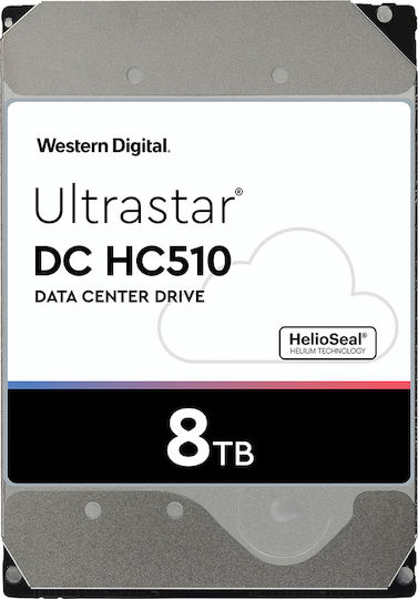 Western Digital Ultrastar DC HC510 8TB HDD Hard Drive 3.5" SATA III 7200rpm for Server / NAS