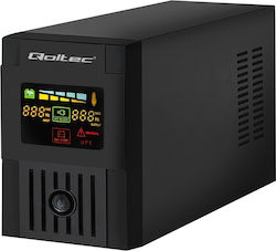 Qoltec Monolith 1200VA UPS Line-Interactive 720W with 2 IEC Power Plugs