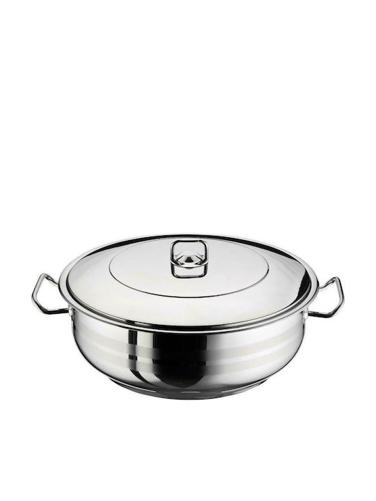 Hascevher Arian Gastro Stainless Steel Casserole Pot 5lt / 28cm