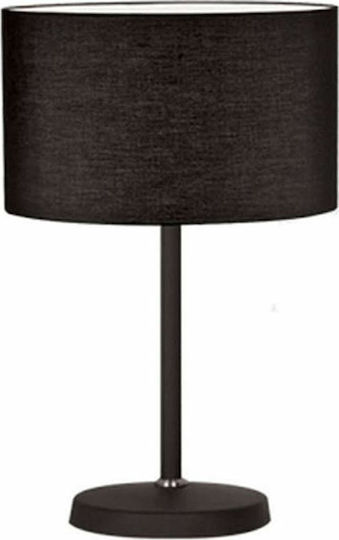 Elmark Tomy Metal Table Lamp for Socket E27 with Black Shade and Base