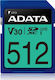 Adata Premier Pro SDXC 512GB Clasa 10 U3 V30 UHS-I