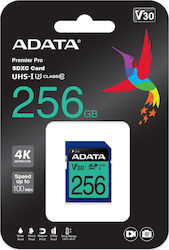 Adata Premier Pro SDXC 256GB Clasa 10 U3 V30 UHS-I