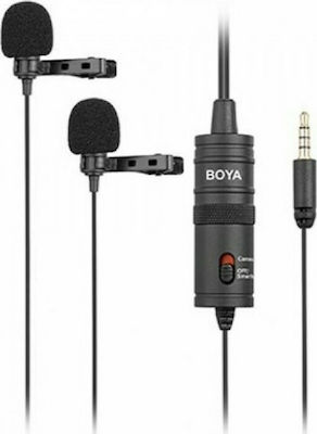 Boya Electret / Πυκνωτικό Μικρόφωνο 3.5mm BY-M1DM Πέτου για Κάμερα