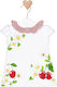 Mayoral Kids Dress Short Sleeve White