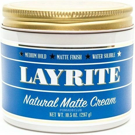 Layrite Natural Matte Hair Styling Cream with Medium Hold 297gr