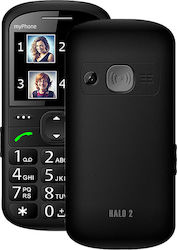 MyPhone Halo 2 Single SIM Mobil cu Buton Mare Negru