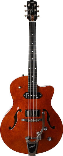 Godin 5th Avenue Uptown Elektrische Gitarre mit SS Tonabnehmerkonfiguration Brown mit Tasche