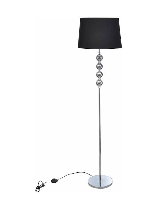 vidaXL Floor Lamp H156xW38cm. with Socket for Bulb E27 Black