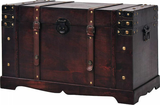 vidaXL Cufăr Din Lemn 66x38x40cm Maro vidaXL Cufăr Din Lemn 66x38x40cm Maro