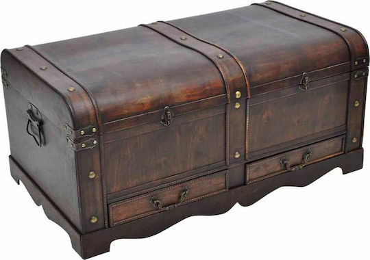 vidaXL Μπαούλο Ξύλινο 90x51x42εκ. Καφέ