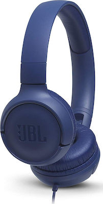 JBL Tune 500 Wired On Ear Headphones Navy Blue JBLT500BLU