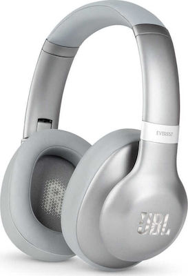 JBL Everest 710 Wireless/Wired Over Ear Headphones with 25 hours of Operation and Quick Charge Silver JBLV710BTSIL