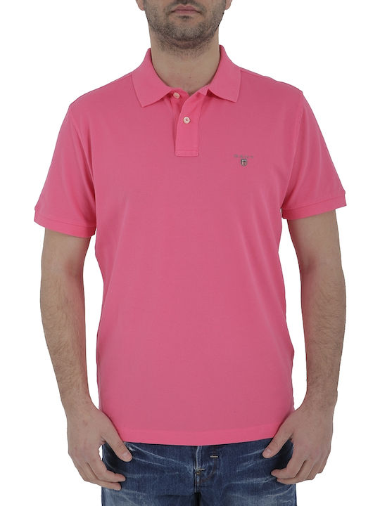 Gant Polo Kurzarmbluse Rosa