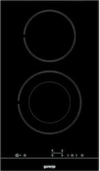 Gorenje ECT 322BCSC Domino Autonomous Cooktop with Ceramic Burners and Locking Function 30x52cm