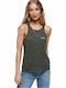 Superdry Orange Label Essential Summer Women's Cotton Blouse Sleeveless Khaki