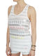 Superdry Women's Athletic Blouse Sleeveless White