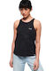 Superdry Orange Label Essential Women's Athletic Blouse Sleeveless Gray