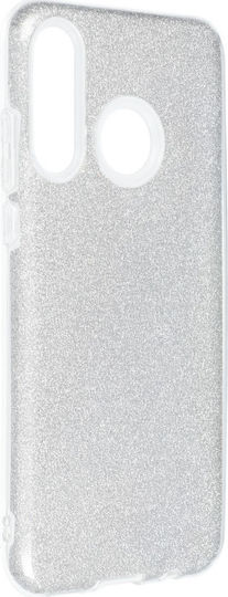 Forcell Shining Back Cover Σιλικόνης Ασημί (Huawei P30 Lite)