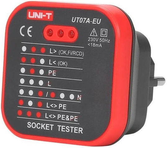Uni-T UT07A-EU Tester Καλωδίων Ρεύματος