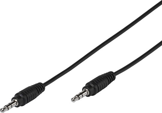 Vivanco 3.5mm male - 3.5mm male Cable Black 1m (35810)