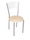 Sonia Kitchen Artificial Leather Chair Beige 40x48x85cm