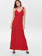 Only Maxi Dress for Wedding / Baptism Red
