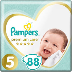 Pampers Premium Care Πάνες με Αυτοκόλλητο No. 5 για 11-16kg 88τμχ