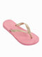 Ipanema Șlapi pentru copii Flip Flops Roz/Auriu Classica Kids