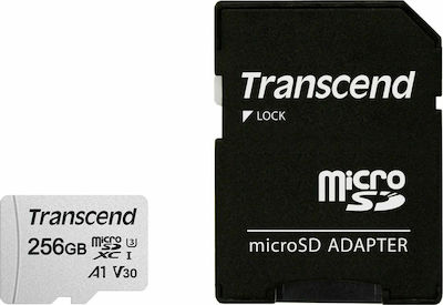 Transcend 300s microSDXC 256GB Clasa 10 U3 V30 A1 UHS-I cu adaptor