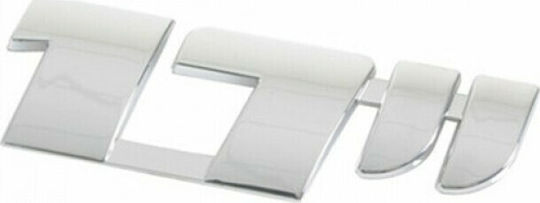 Lampa Car Number Stickers 8.5 x 2.7cm in Silver Color 1pcs