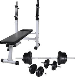 vidaXL Adjustable Workout Bench with Stands